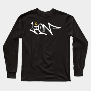 childhood cancer awareness fighter Long Sleeve T-Shirt